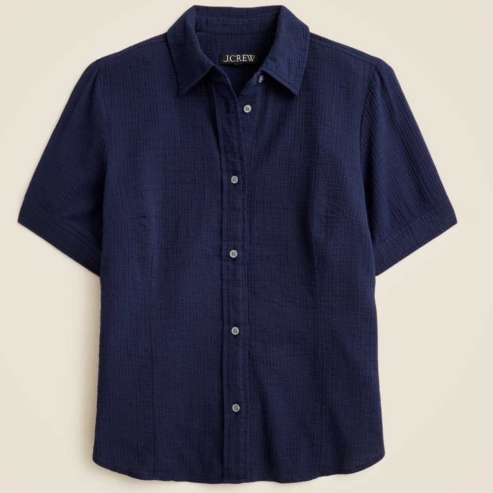 J. Crew Slim-fit button-up Cotton Gauze Shirt 8